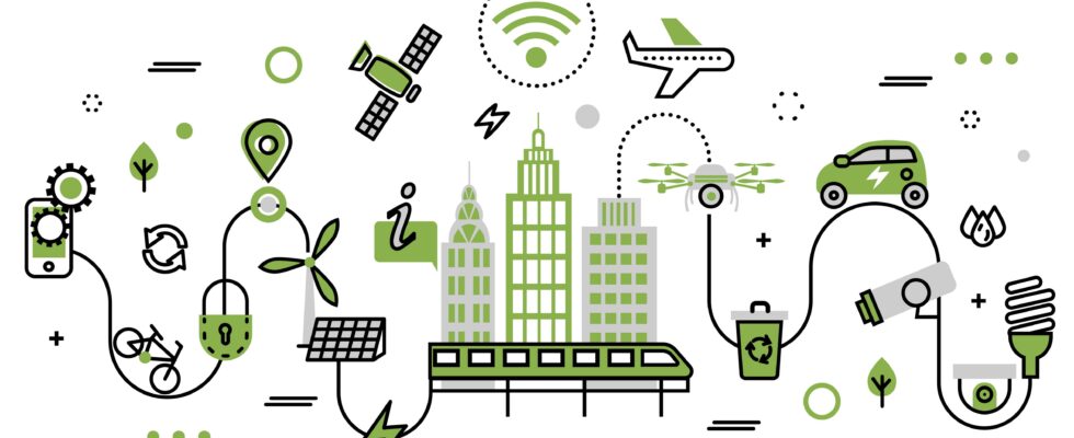 Mit Hochdruck wird an urbanen technischen Lösungen gearbeitet: „Smart Cities“, sollen fit gemacht werden für eine lebenswertere und umweltverträglichere Zukunft. |  © RoseStudio - stock.adobe.com