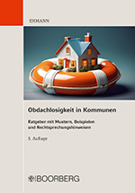 Buchcover Ehmann, Obdachlosigkeit in Kommunen